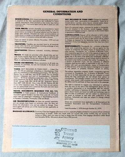 Delta Line 1979 South America Air/Sea Cruise Tours Cargoliner - TulipStuff