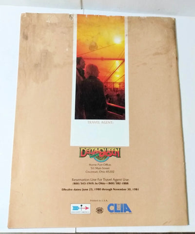 Delta Queen Steamboat 1980-81 Mississippi / Ohio River Cruise Brochure - TulipStuff