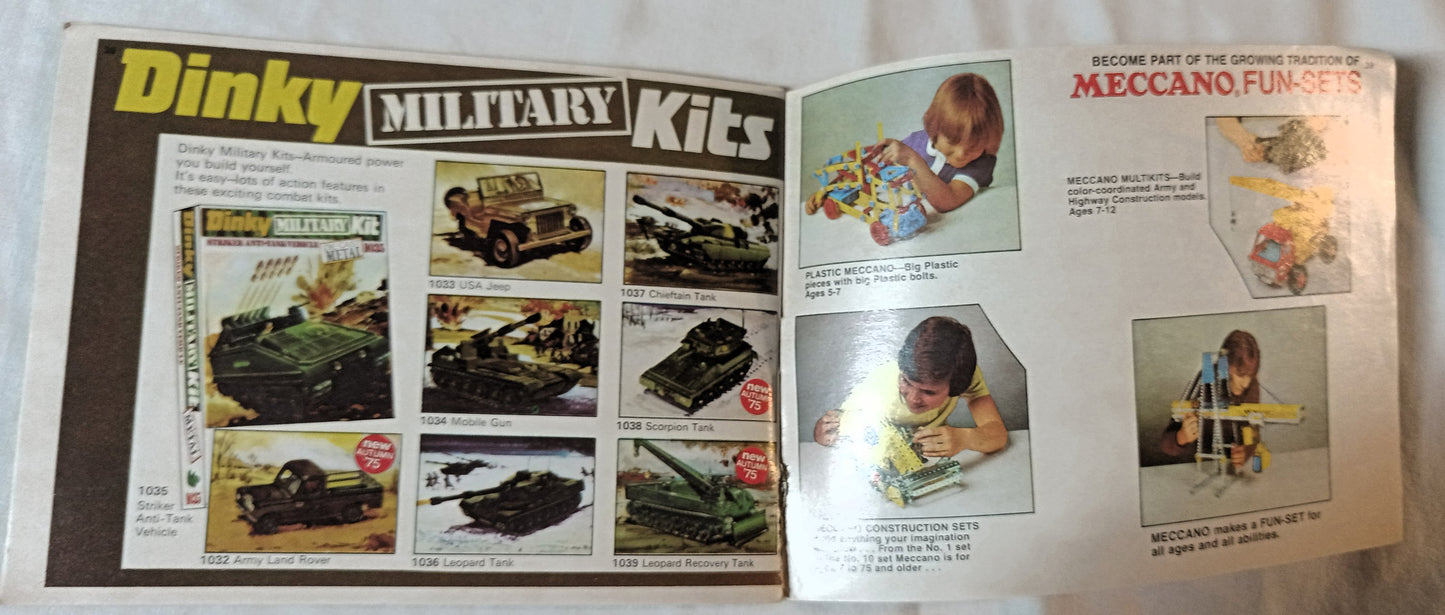 Dinky Toys No. 11 U.S.A. Catalog 1975 Die-cast Cars Trucks Models Meccano - TulipStuff