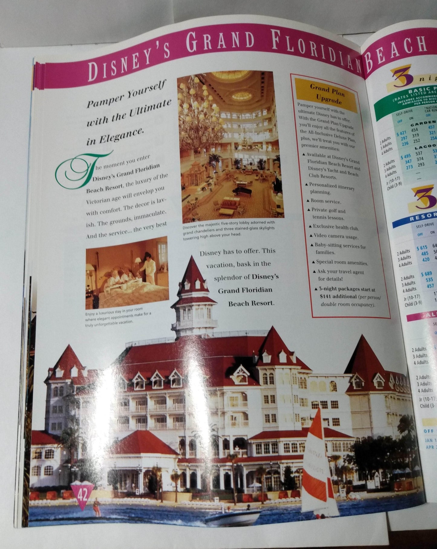 Walt Disney World Vacations 1995 Resorts Hotels Theme Parks Brochure - TulipStuff