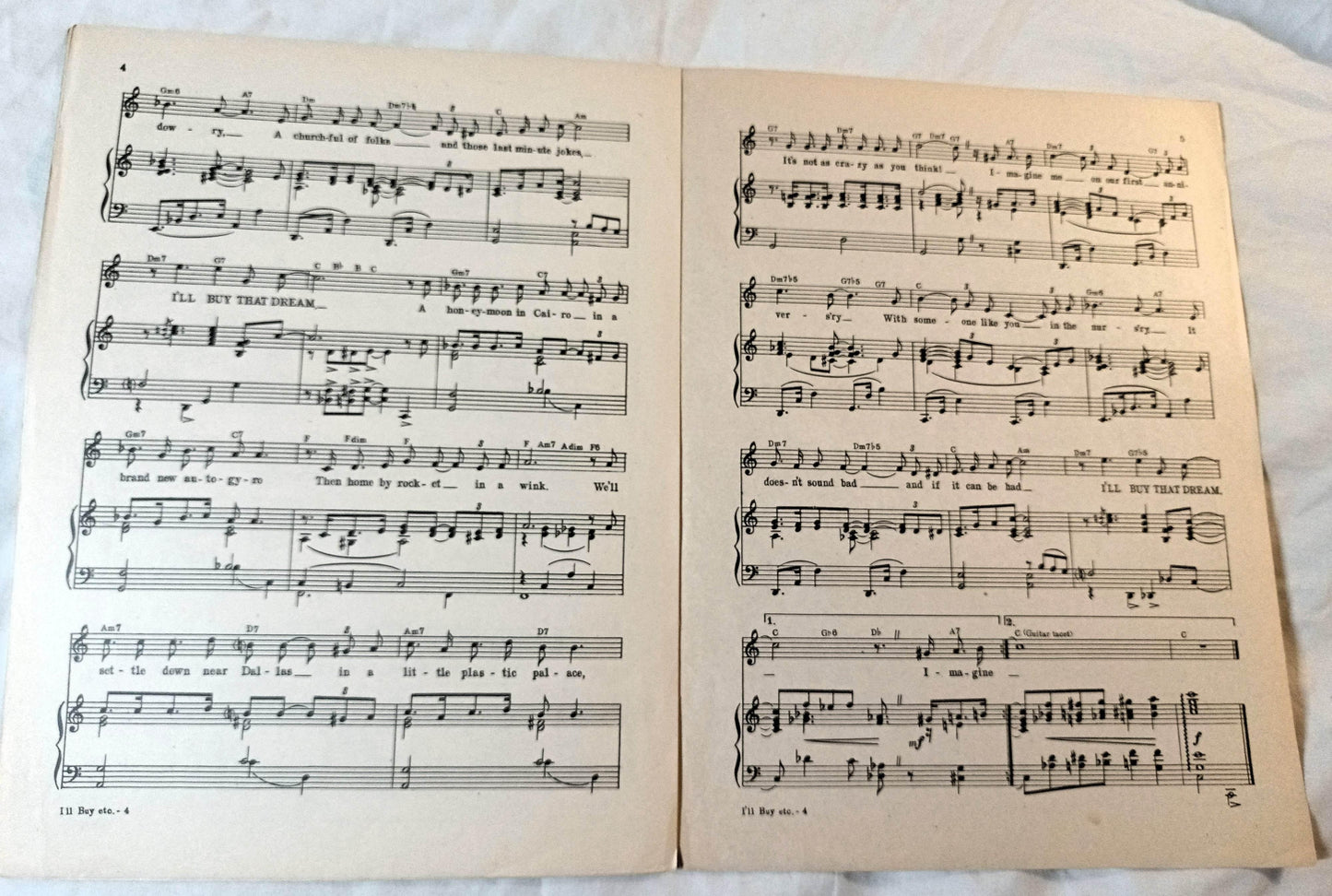 I'll Buy That Dream Sing Your Way Home Jack Haley Sheet Music 1945 - TulipStuff