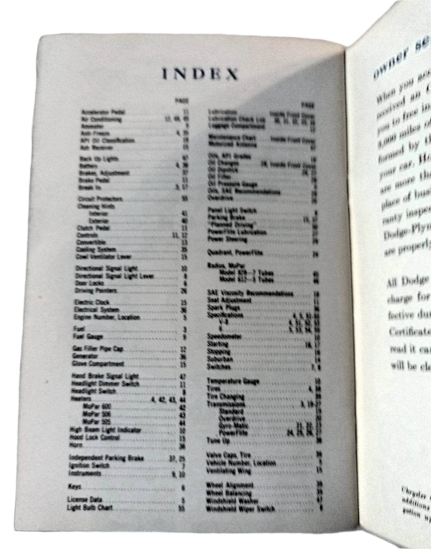 1954 Dodge Royal V-8 Coronet V8/V6 Owner's Manual User Guide - TulipStuff