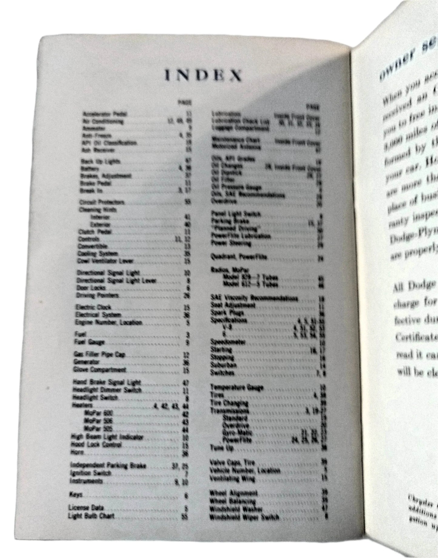 1954 Dodge Royal V-8 Coronet V8/V6 Owner's Manual User Guide - TulipStuff