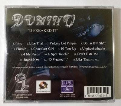 Domino D-Freaked It G-Funk Hip Hop Album CD Getto Jam 2001 - TulipStuff