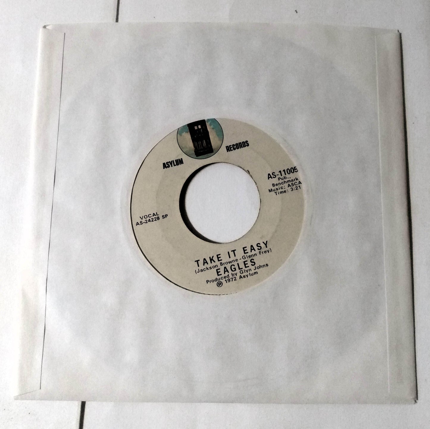 Eagles Take It Easy / Get You In The Mood 7" Vinyl Record Asylum 1972 - TulipStuff