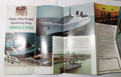 Eastern Cruise Lines ss Emerald Seas 1981 Bahamas Cruises Brochure - TulipStuff