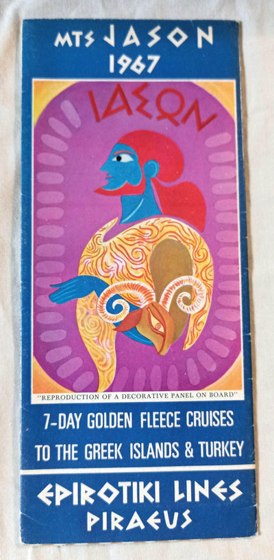 Epirotiki Lines mts Argonaut mts Jason 7-Day Golden Fleece Cruises 1967 - TulipStuff