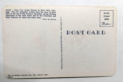 Estes Park Aerial Tramway Rocky Mountain Natl Park Colorado 1950's - TulipStuff