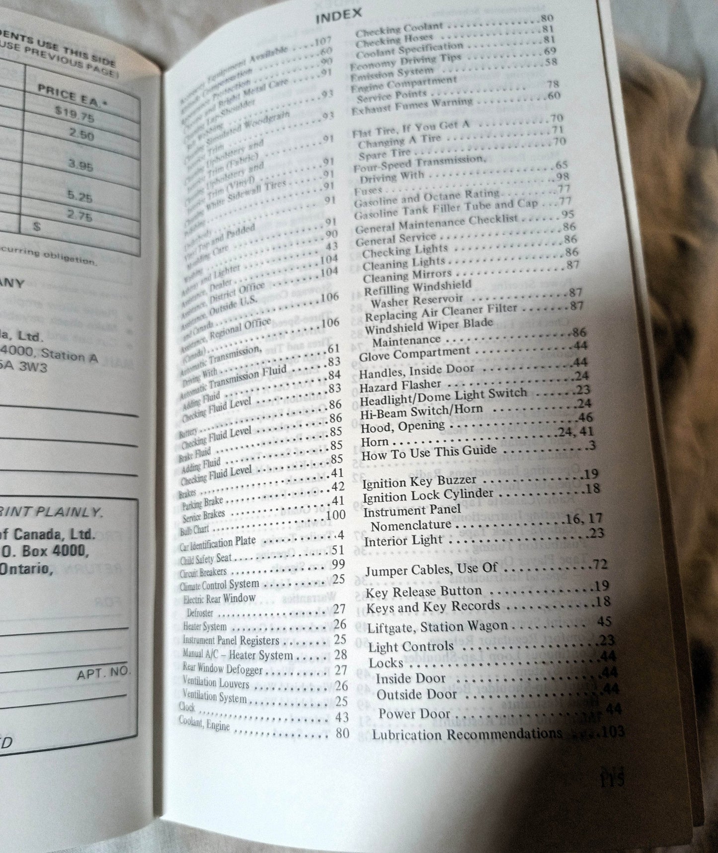 1978 Ford Fairmont Original Owner's Manual User Guide - TulipStuff