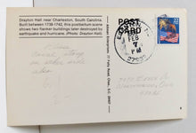 Load image into Gallery viewer, Drayton Hall Fort Sumter 1861-1961 Civil War Centennial Stamp Postcard - TulipStuff