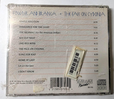 Fowler & Branca The Face On Cydonia New Age Album CD Silver Wave 1991 - TulipStuff