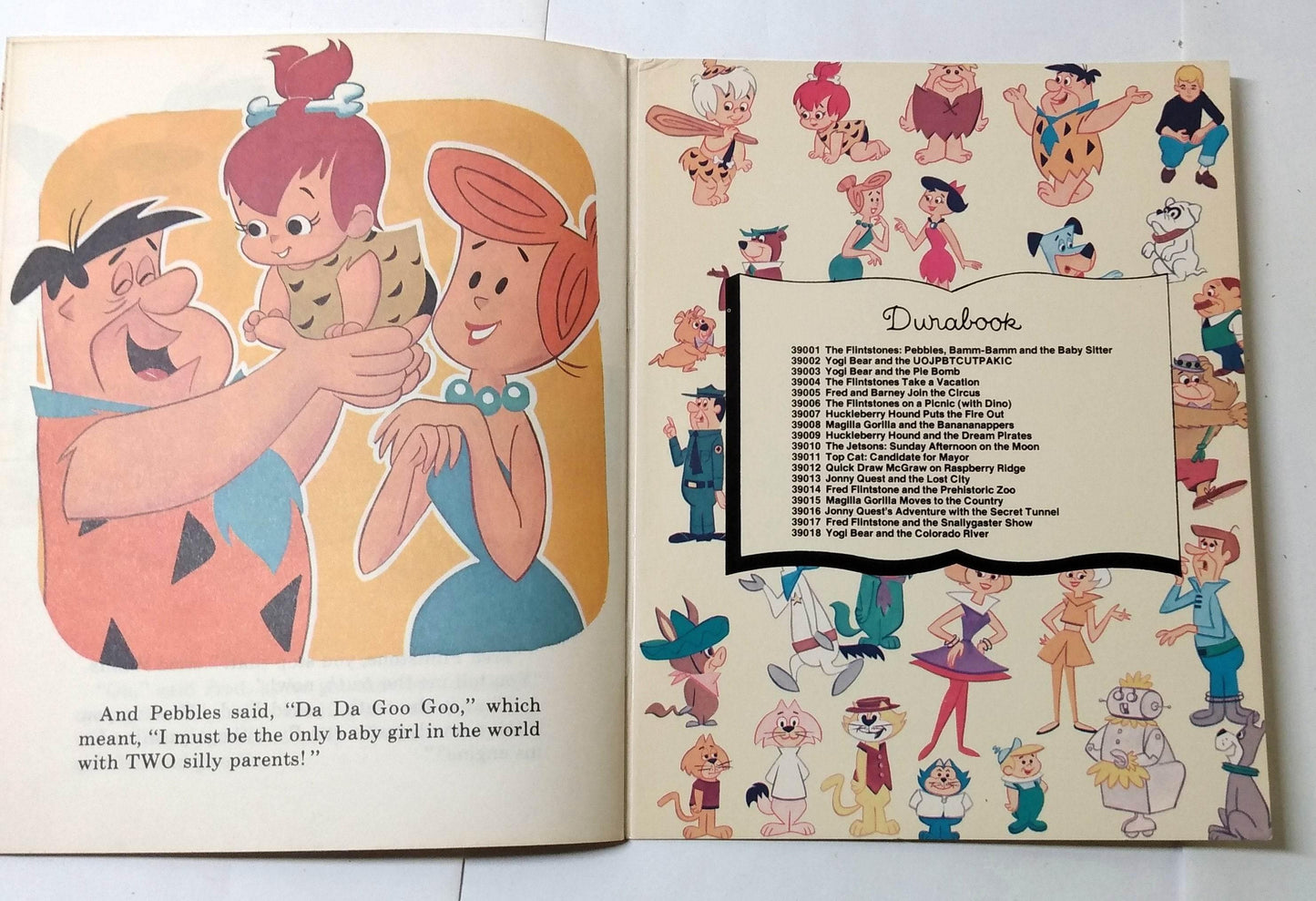 Fred Flintstone And The Snallygaster Show Hanna-Barbera Durabook 1972 - TulipStuff