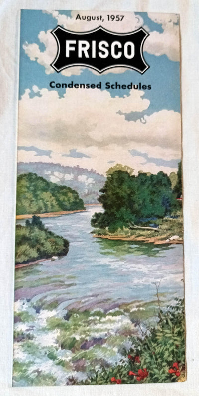 Frisco Lines St Louis San Francisco Railway Condensed Schedules 1957 - TulipStuff