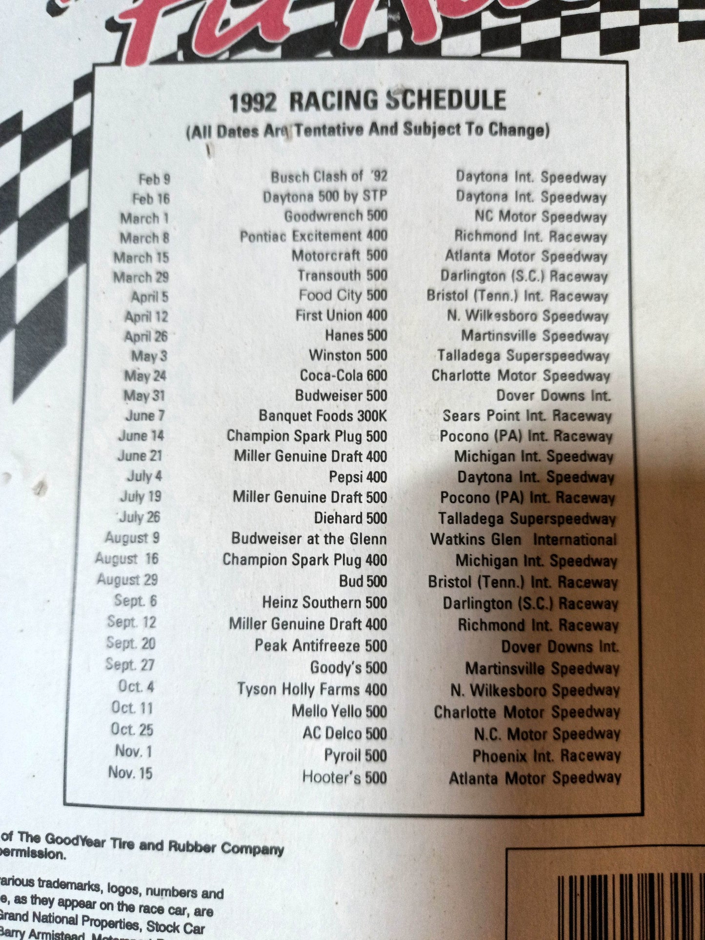 Funstuf Official Pit Row Stock Cars 3-Pack 1992 Gant Trickle Wallace - TulipStuff