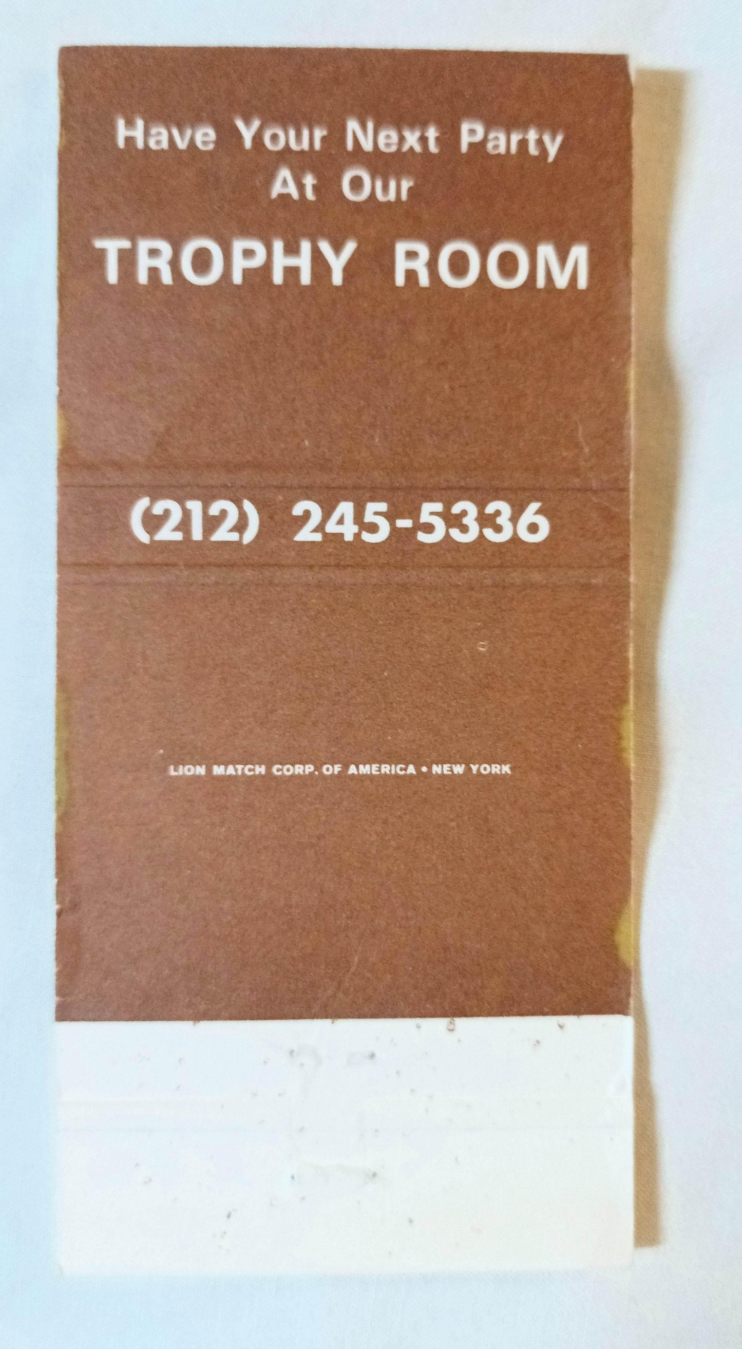 Gallagher's Steak House 52nd St New York City Matchbook Cover 1980's - TulipStuff