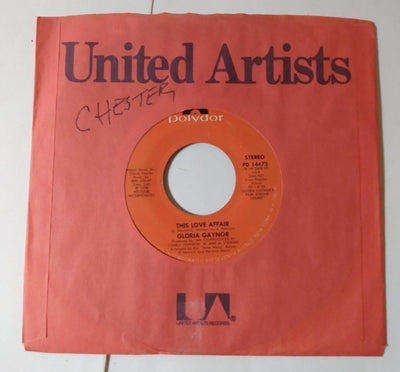 Gloria Gaynor This Love / For The First Time In My Life Disco 7" Vinyl 1978 - TulipStuff