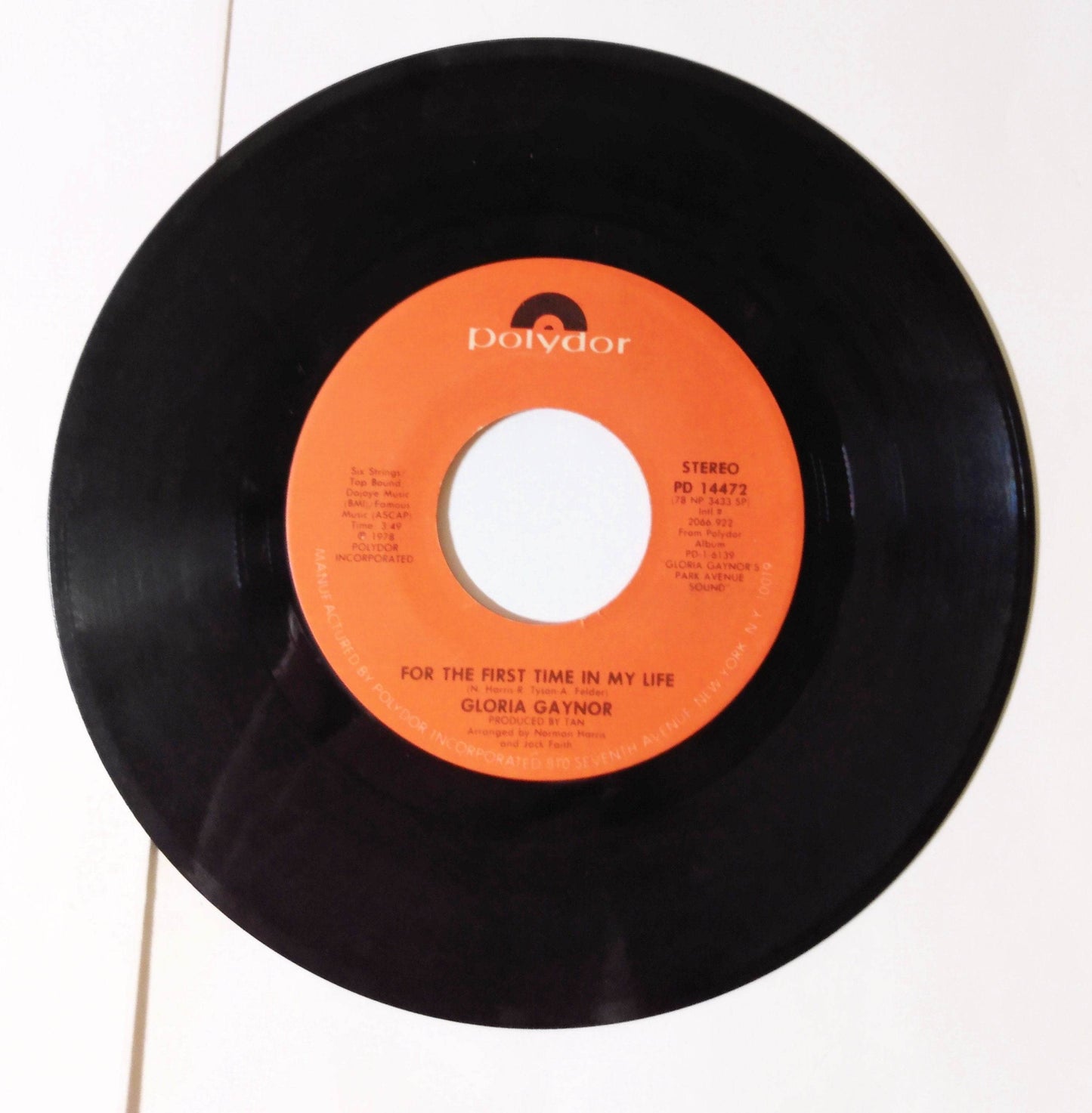 Gloria Gaynor This Love / For The First Time In My Life Disco 7" Vinyl 1978 - TulipStuff