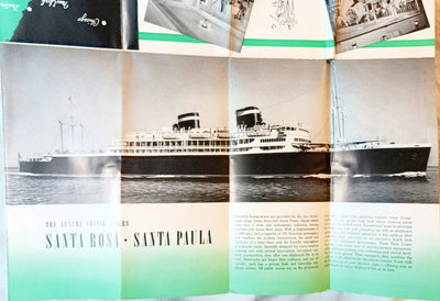Grace Line Santa Rosa Santa Paula Caribbean Cruises Deck Plans 1952 - TulipStuff