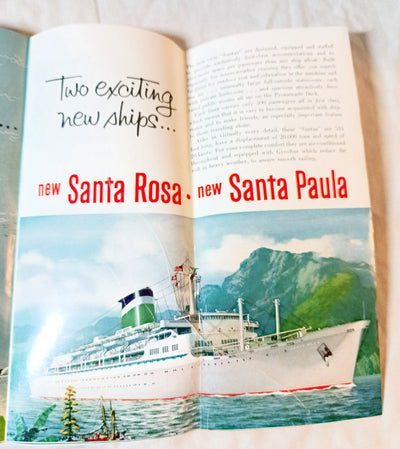 Grace Line Santa Rosa Santa Paula Caribbean Cruises Deck Plans 1960 - TulipStuff