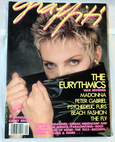 Graffiti Magazine August 1986 Eurythmics Madonna Psychedelic Furs - TulipStuff