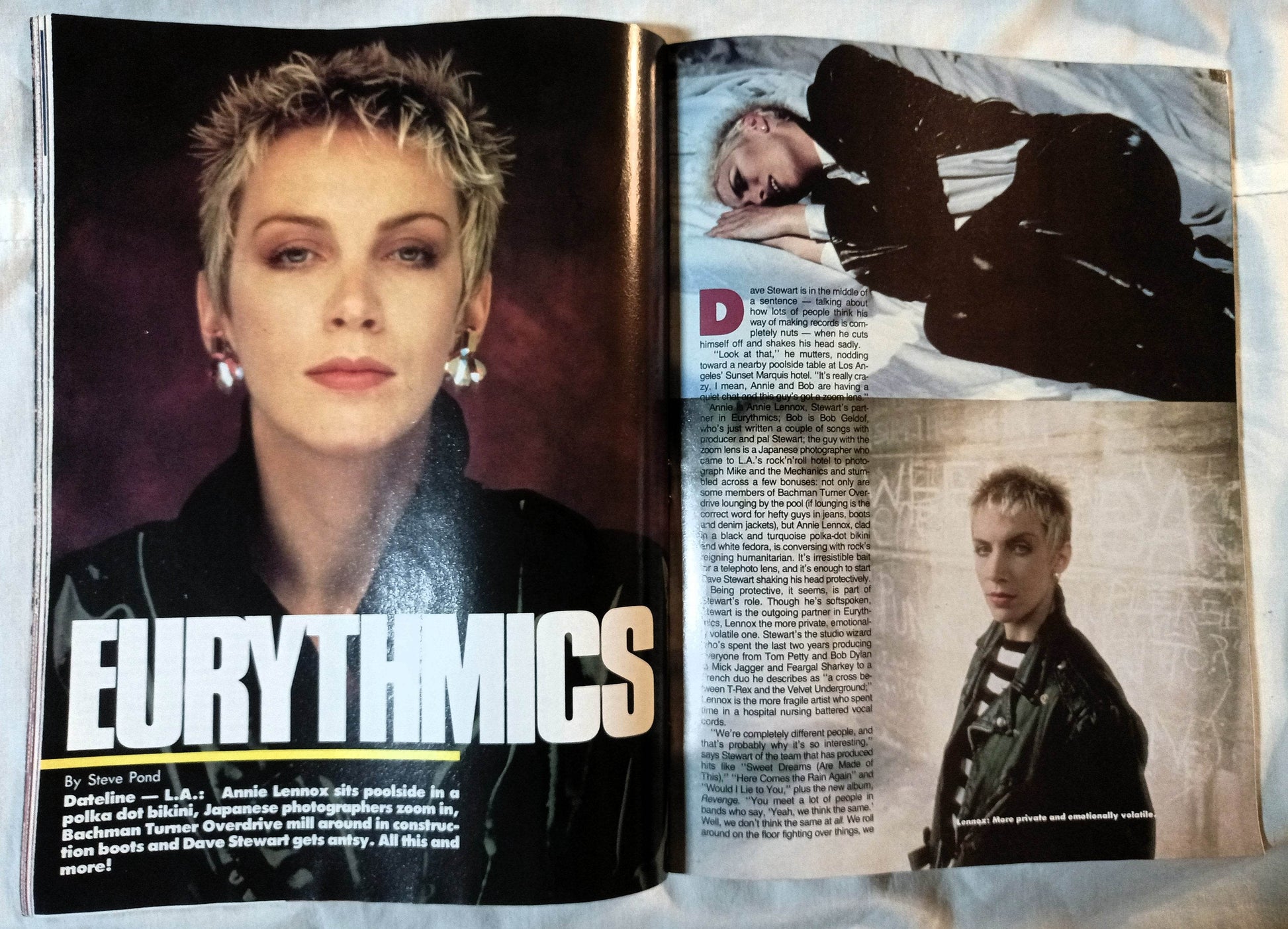 Graffiti Magazine August 1986 Eurythmics Madonna Psychedelic Furs - TulipStuff