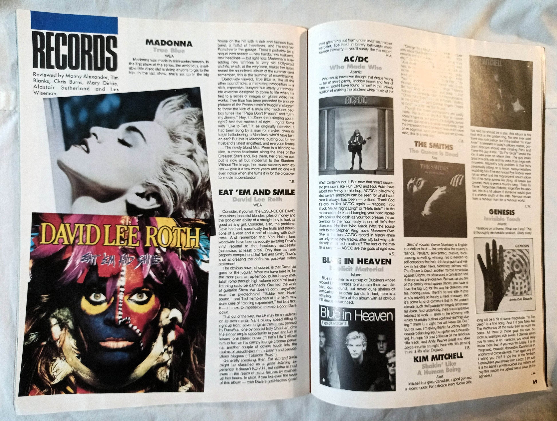 Graffiti Magazine August 1986 Eurythmics Madonna Psychedelic Furs - TulipStuff