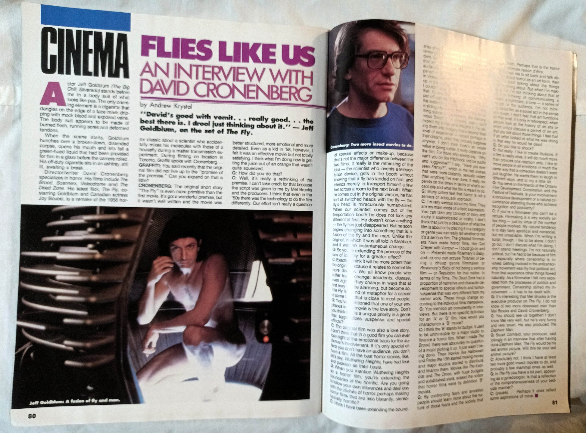 Graffiti Magazine August 1986 Eurythmics Madonna Psychedelic Furs - TulipStuff
