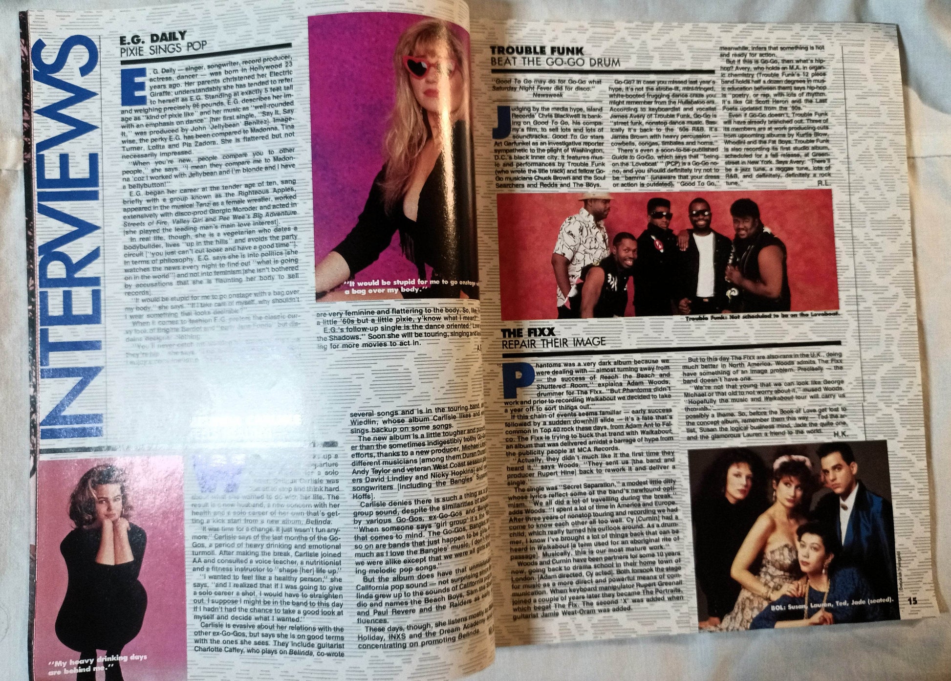 Graffiti Magazine August 1986 Eurythmics Madonna Psychedelic Furs - TulipStuff