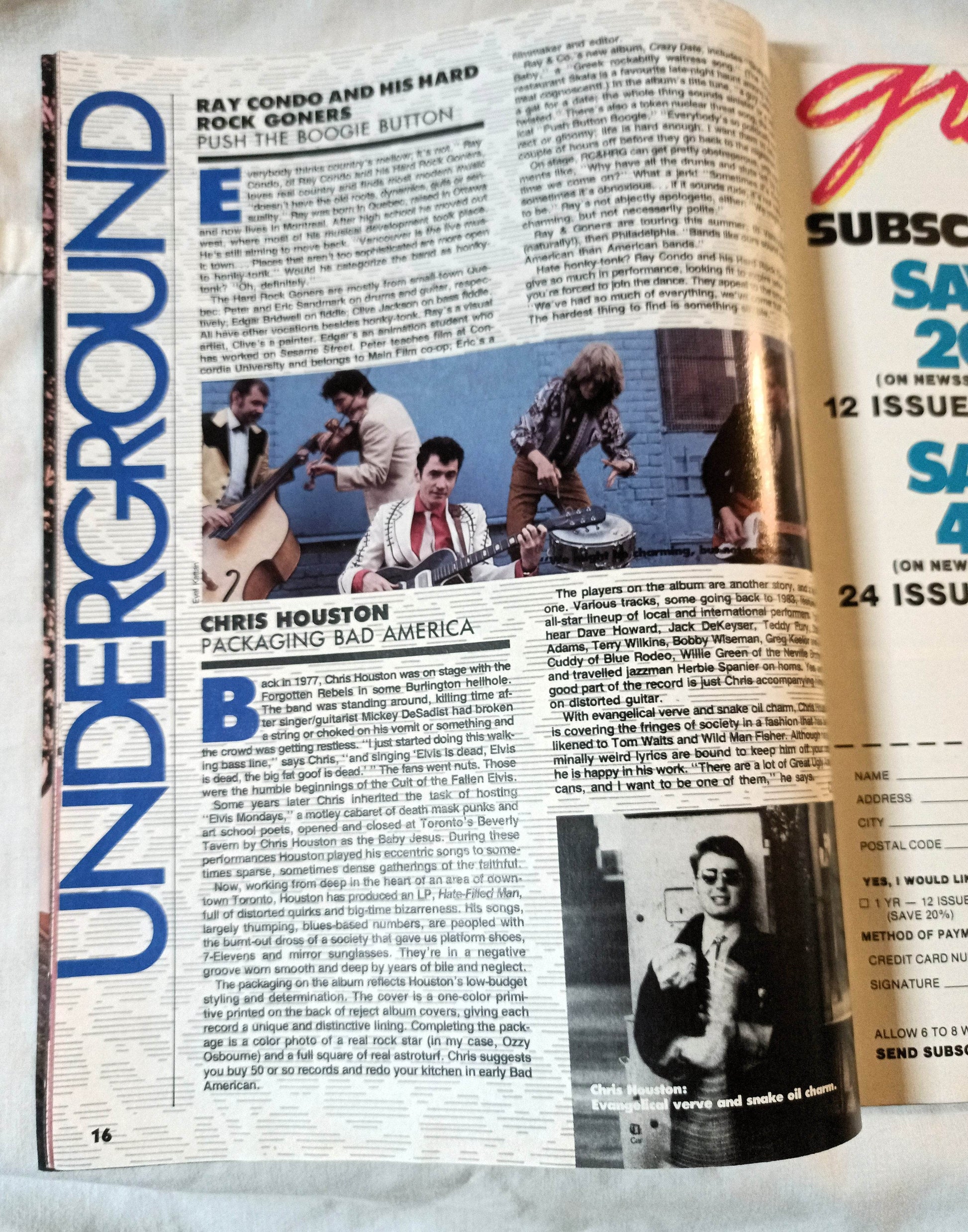 Graffiti Magazine August 1986 Eurythmics Madonna Psychedelic Furs - TulipStuff