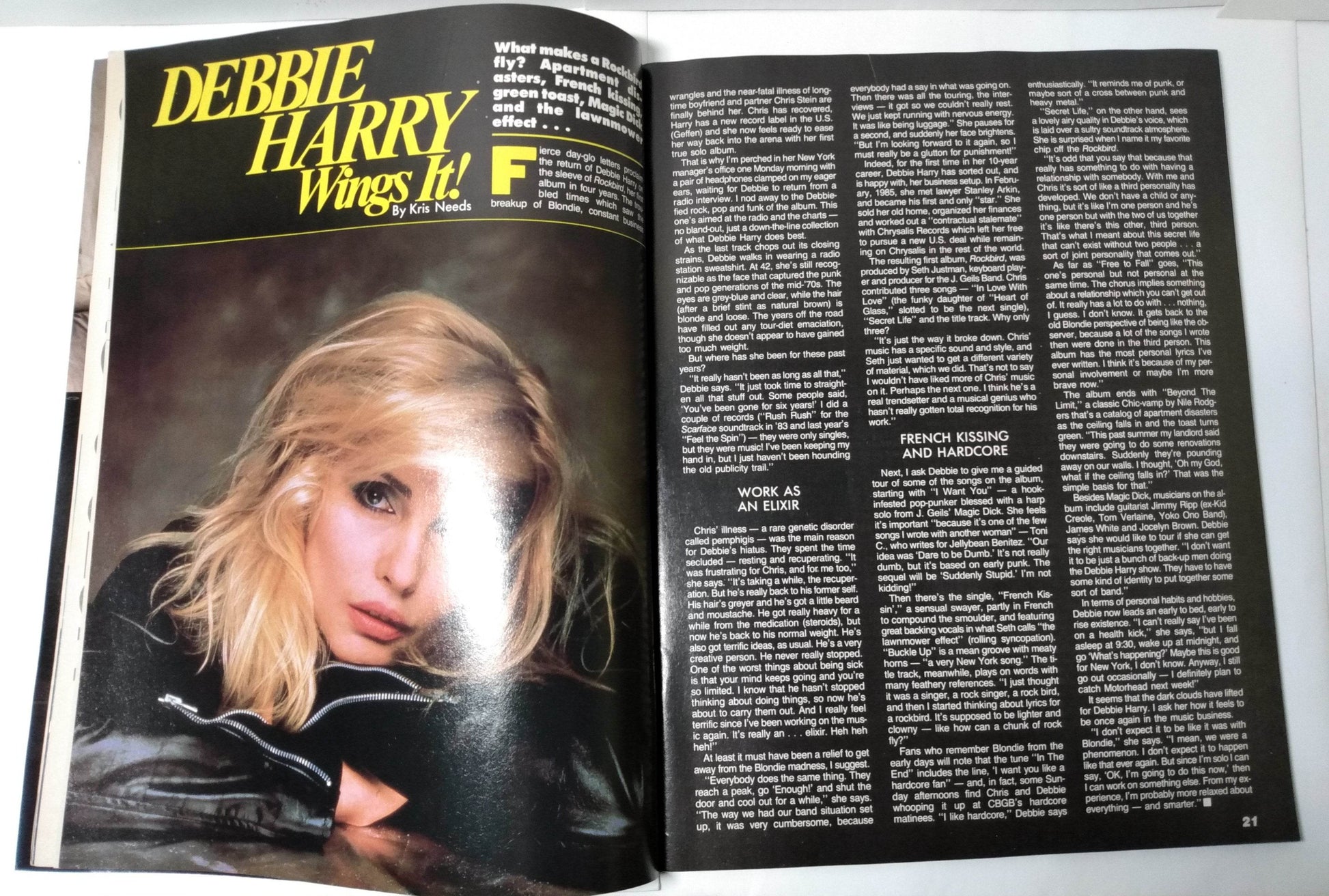 Graffiti Magazine January 1987 Pee Wee Herman John Candy Debbie Harry - TulipStuff