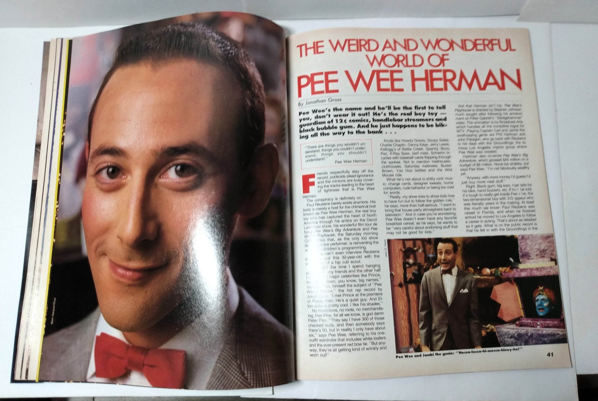 Graffiti Magazine January 1987 Pee Wee Herman John Candy Debbie Harry - TulipStuff