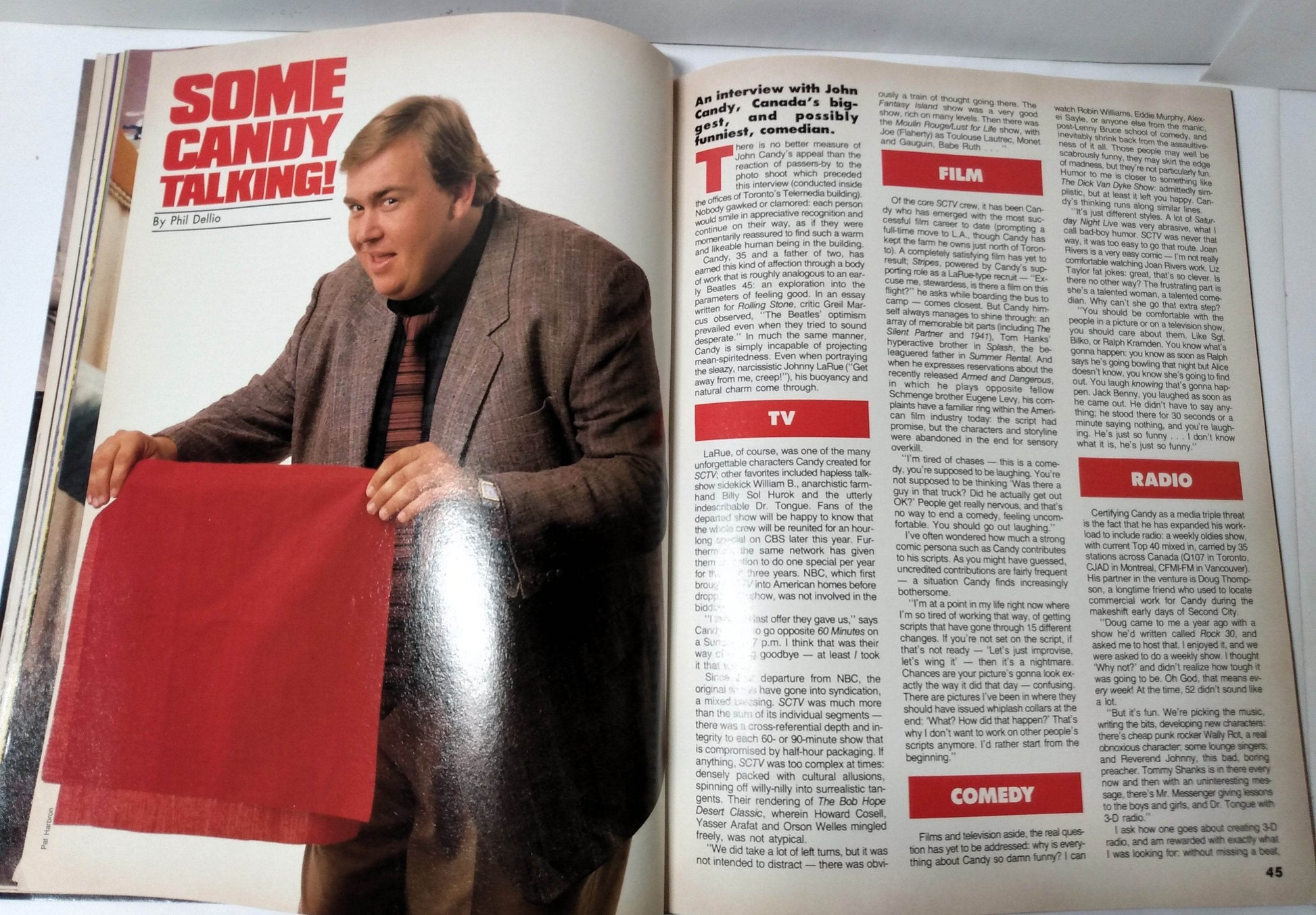 Graffiti Magazine January 1987 Pee Wee Herman John Candy Debbie Harry - TulipStuff