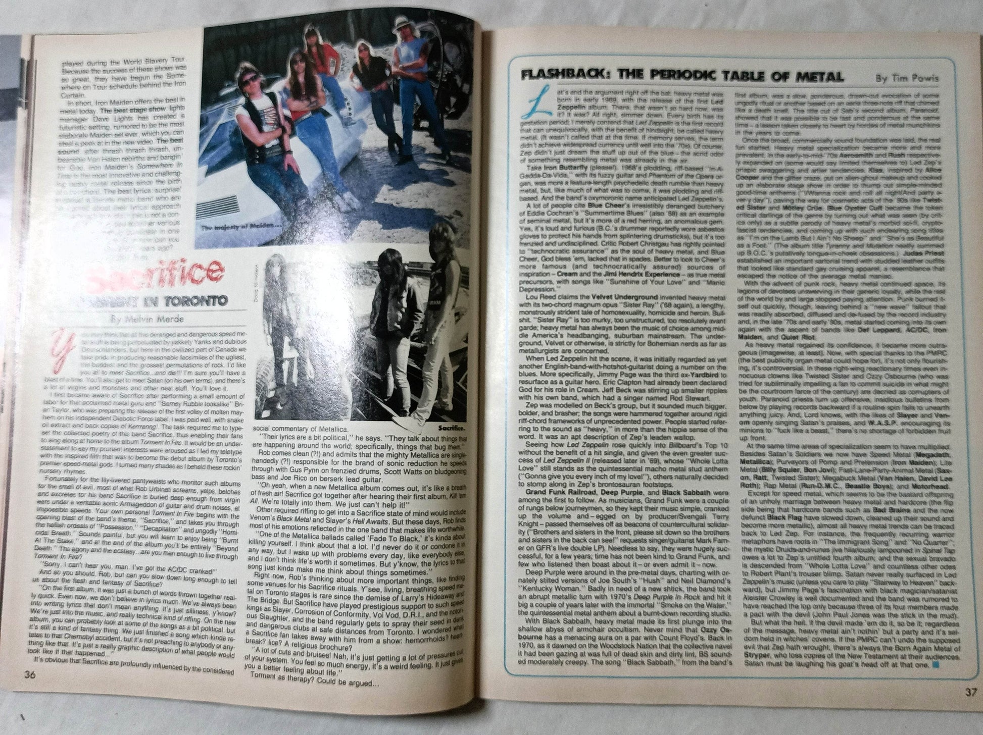Graffiti Magazine March 1987 Michael J Fox KD Lang Heavy Metal Canada - TulipStuff