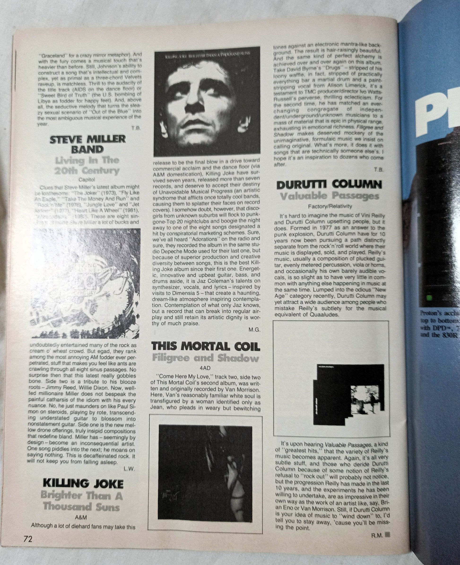 Graffiti Magazine March 1987 Michael J Fox KD Lang Heavy Metal Canada - TulipStuff