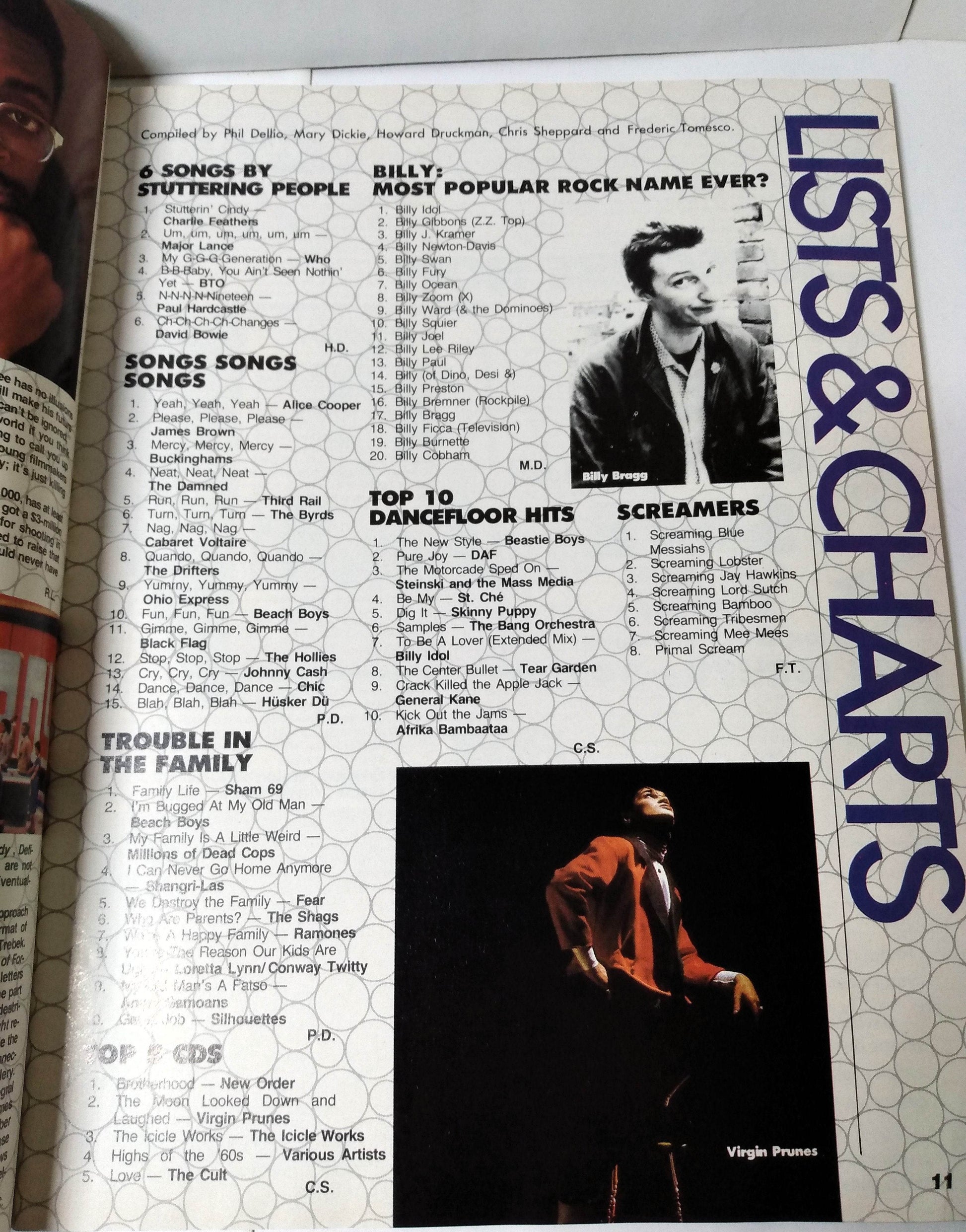Graffiti Magazine November 1986 Bananarama Iggy Pop Human League Japan - TulipStuff
