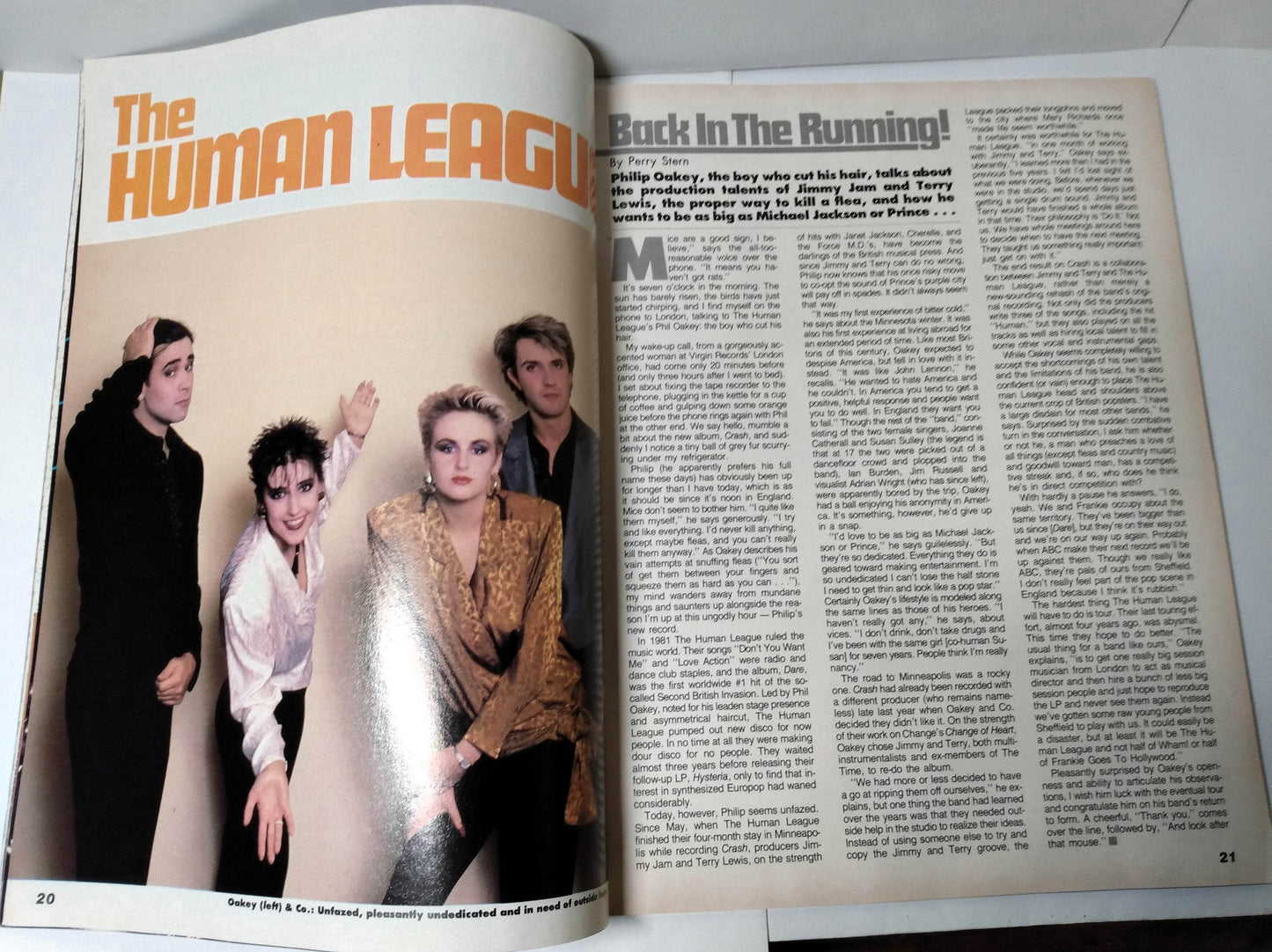 Graffiti Magazine November 1986 Bananarama Iggy Pop Human League Japan - TulipStuff