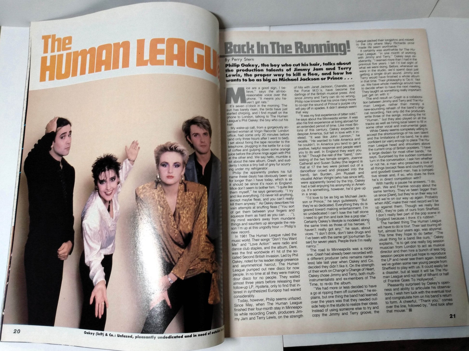 Graffiti Magazine November 1986 Bananarama Iggy Pop Human League Japan - TulipStuff