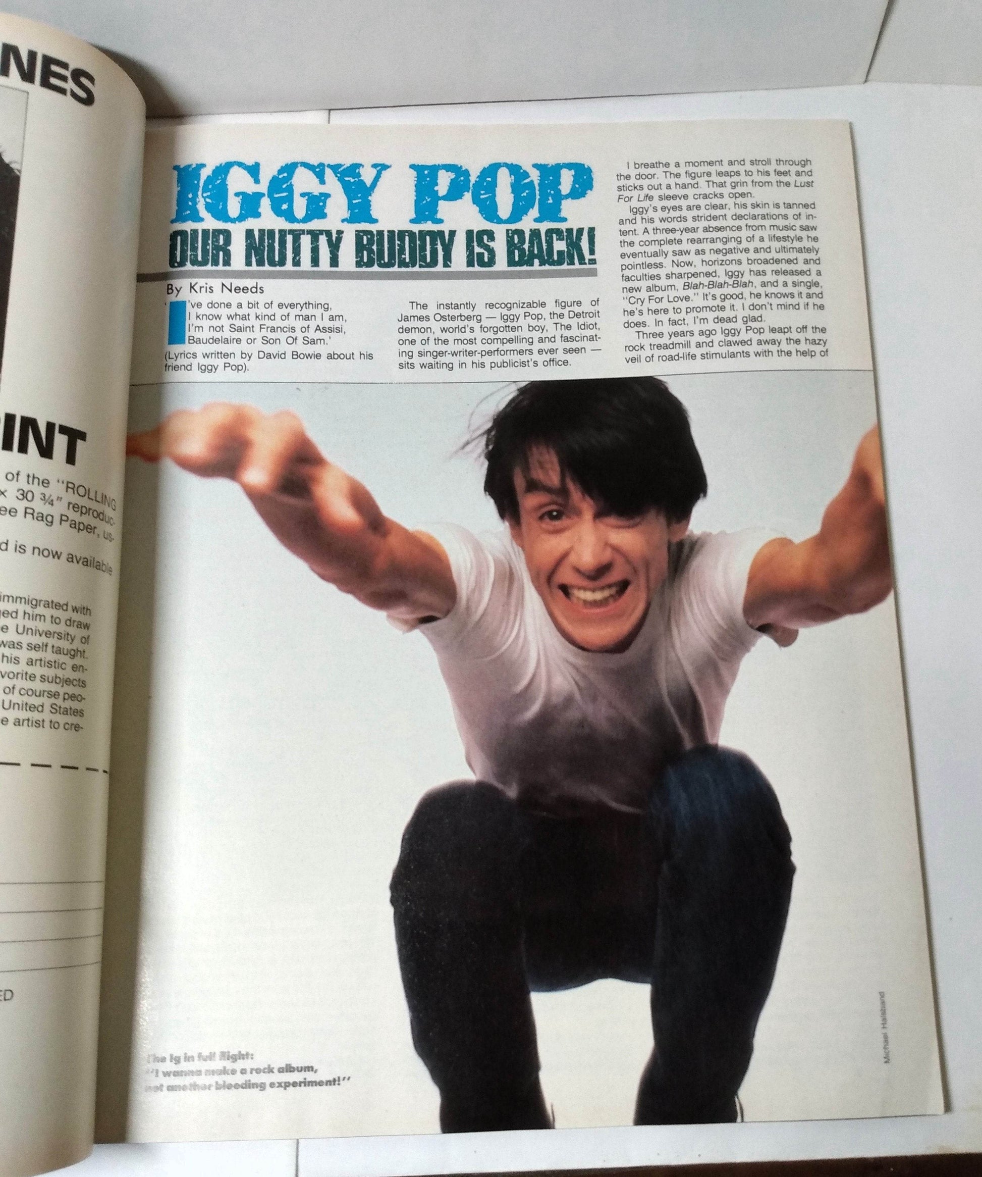Graffiti Magazine November 1986 Bananarama Iggy Pop Human League Japan - TulipStuff