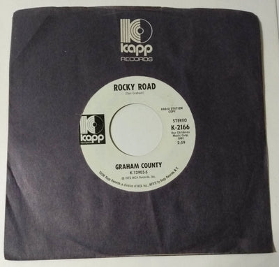 Graham County Colorado / Rocky Road Country Rock 7" Vinyl Kapp Promo 1972 - TulipStuff