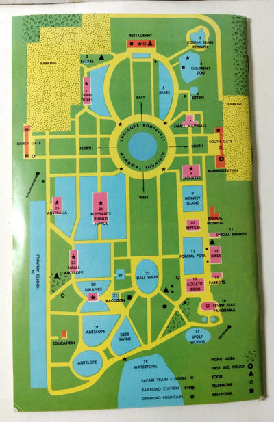 Brookfield Zoo Official Guide Book Chicago Zoological Park 1968 - TulipStuff