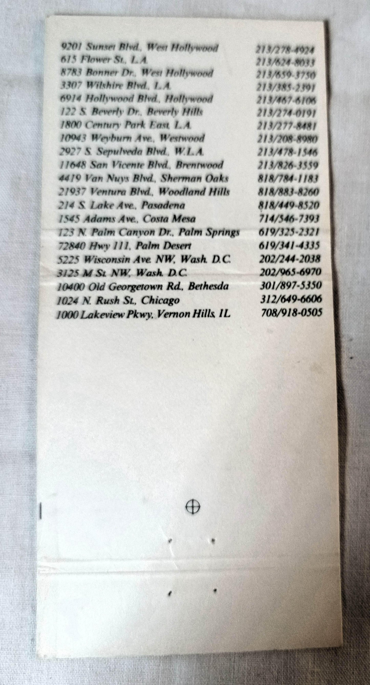 Hamburger Hamlet Bar-Grille California Matchbook Cover 1980's - TulipStuff