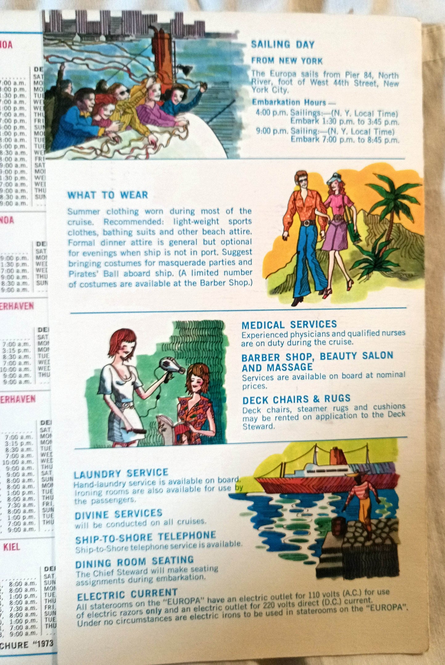 Hapag-Lloyd MS Europa Caribbean Cruises Brochure 1973 - TulipStuff