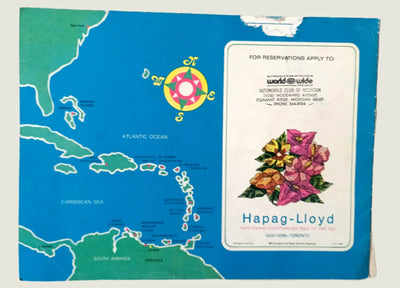 Hapag-Lloyd MS Europa Caribbean Cruises Brochure 1973 - TulipStuff