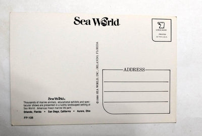 Hello From Sea World And Orlando Florida Multiview Postcard 1986 - TulipStuff