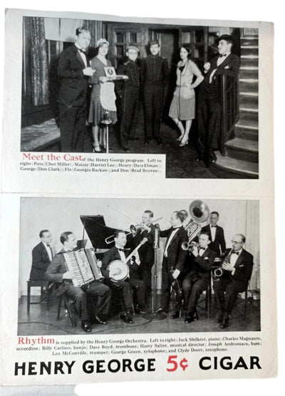 Smoke Your Troubles Away Henry George Cigar Theme Song Sheet Music 1930 - TulipStuff