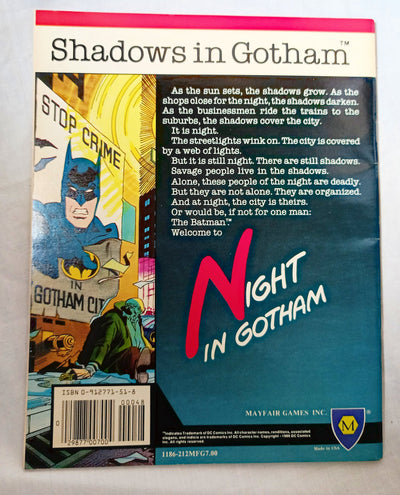 Heroes Role Playing Module – Night In Gotham RPG 1986 DC Comics - TulipStuff