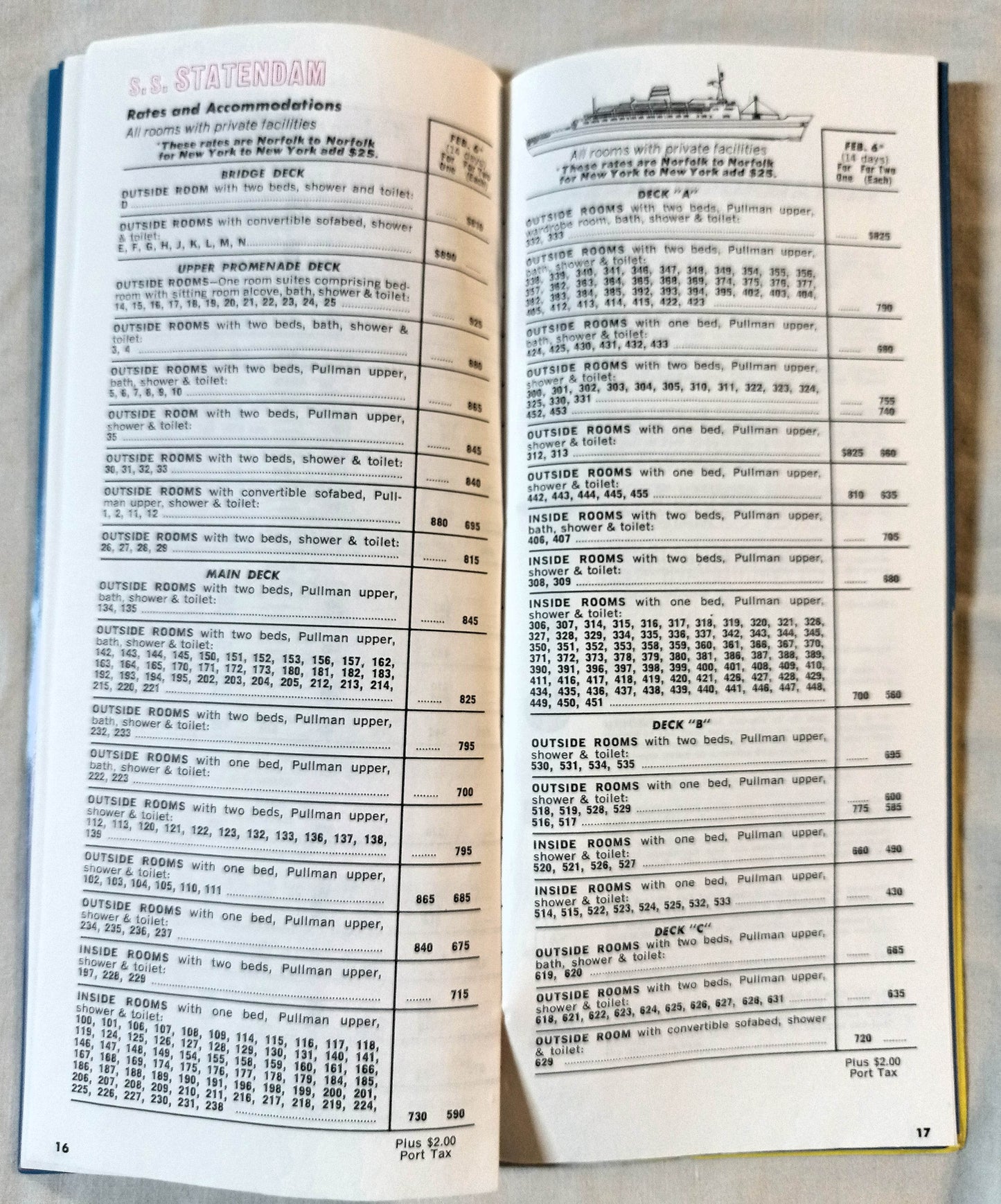 Holland America Fall/Winter 1966-67 West Indies Cruises Brochure - TulipStuff