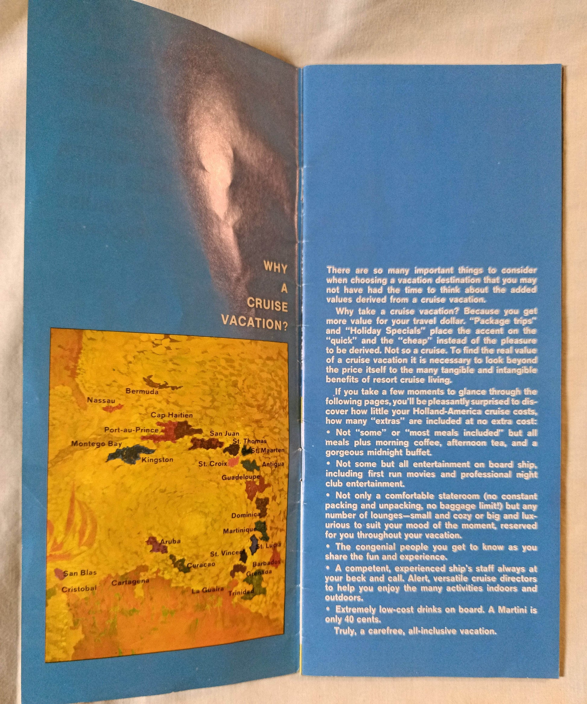 Holland America Fall/Winter 1966-67 West Indies Cruises Brochure - TulipStuff