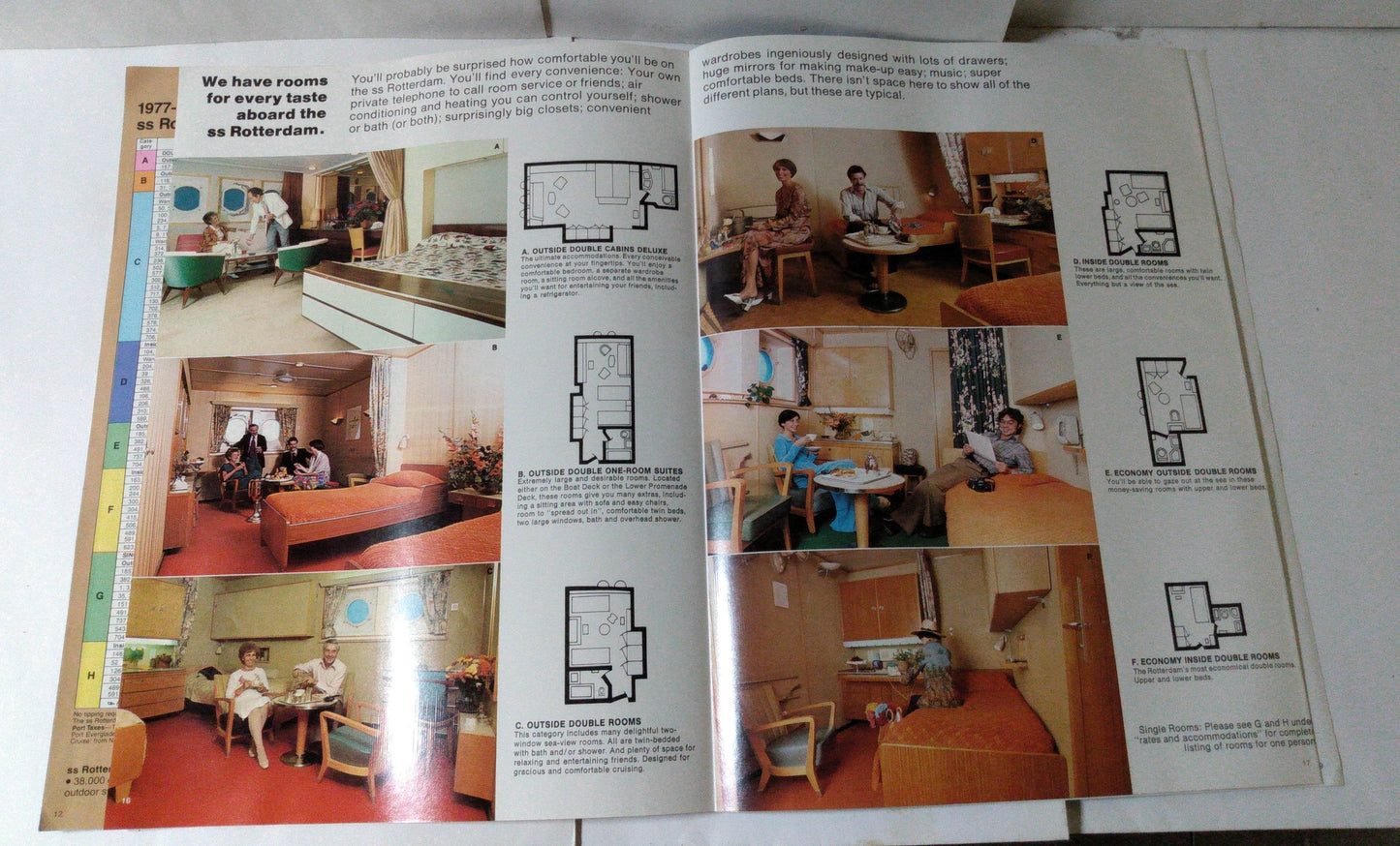 Holland America ss Rotterdam 1977-78 Caribbean Holday Cruises Brochure - TulipStuff