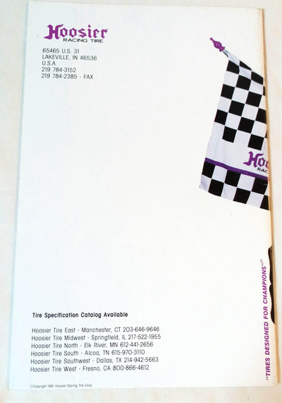 Hoosier Racing Tire 1991 Apparel Catalog Jeff Gordon - TulipStuff